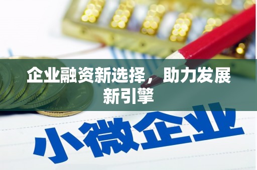 乌审旗企业融资新选择，助力发展新引擎