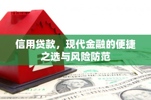 乌审旗信用贷款，现代金融的便捷之选与风险防范