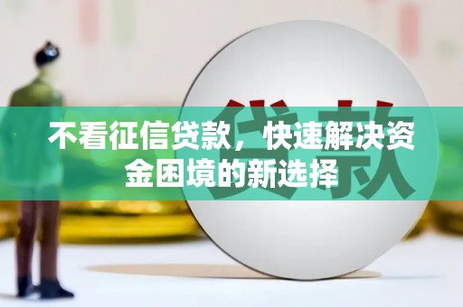 乌审旗不看征信贷款，快速解决资金困境的新选择