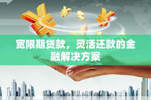 乌审旗宽限期贷款，灵活还款的金融解决方案