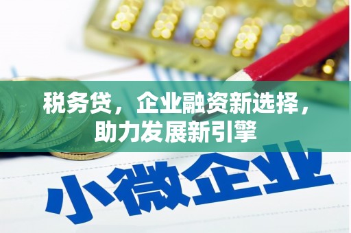 乌审旗税务贷，企业融资新选择，助力发展新引擎
