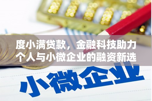 乌审旗度小满贷款，金融科技助力个人与小微企业的融资新选择