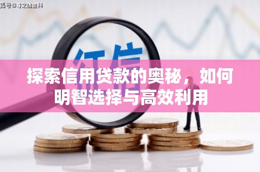乌审旗探索信用贷款的奥秘，如何明智选择与高效利用